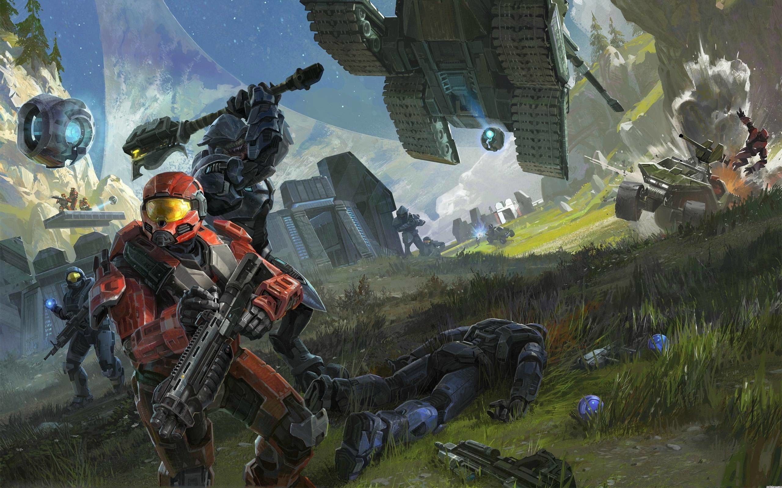 Halo Master Chief battaglia, 2560x1600 WQXGA, Desktop