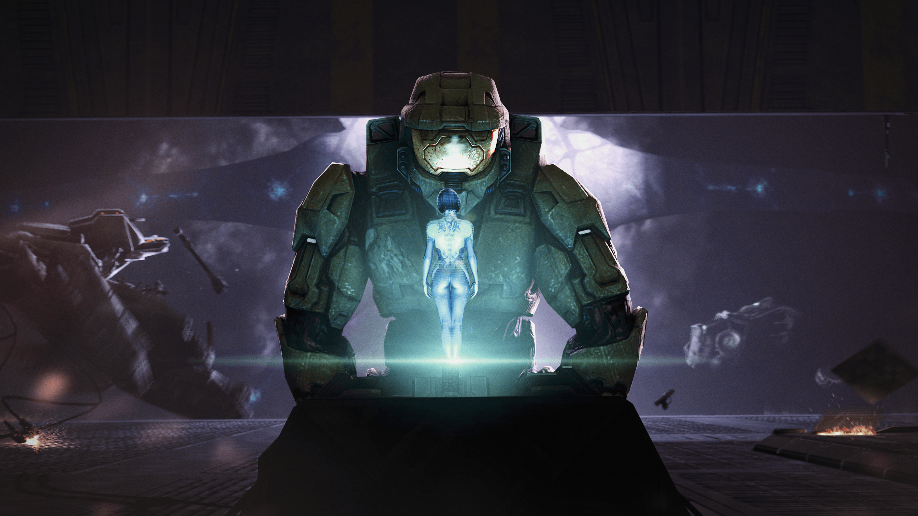 Master Chief con Cortana Halo, 3840x2160 Ultra HD, 4K TV