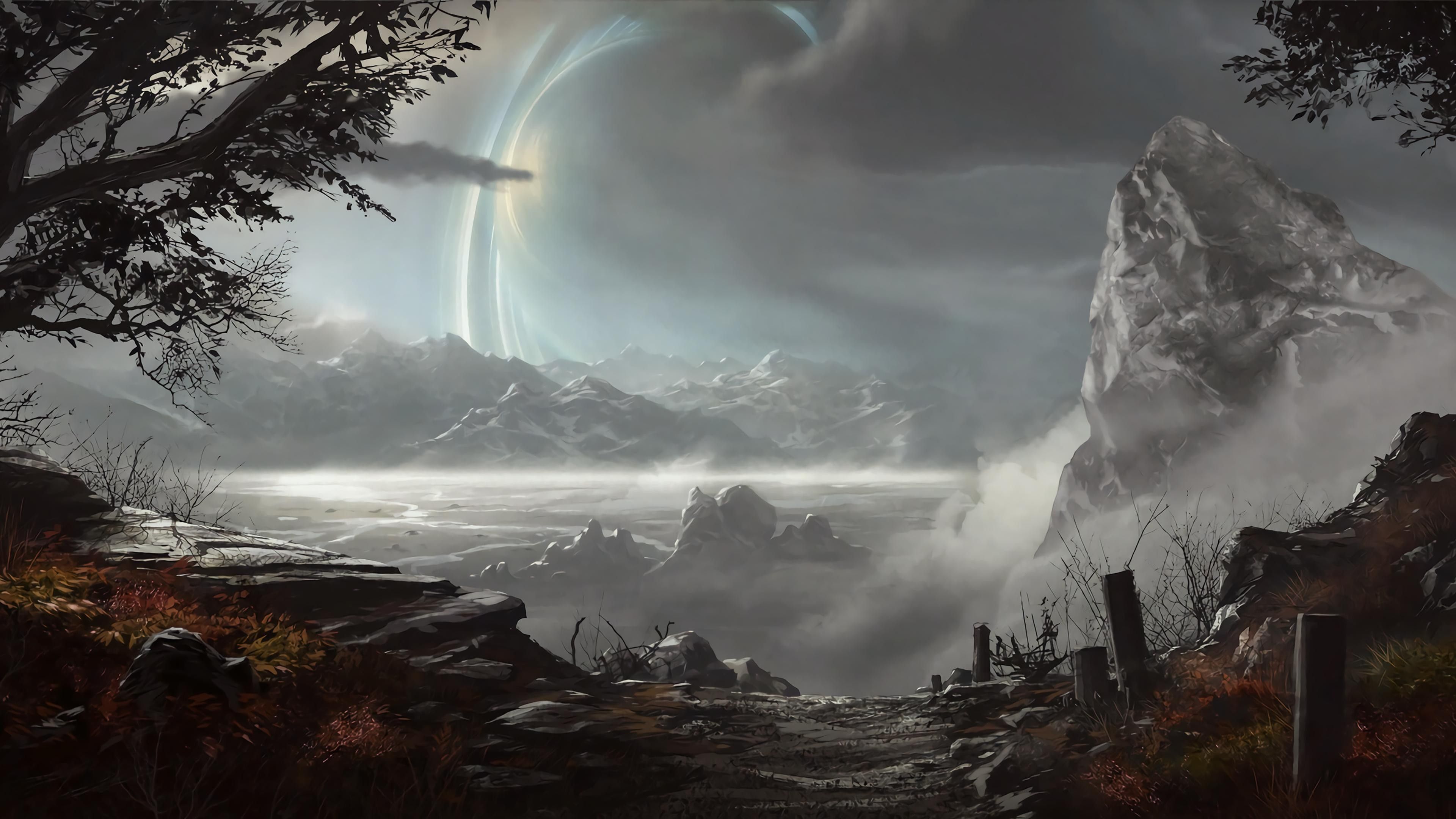 Halo Reach paesaggio montano, 3840x2160 4K Ultra HD, Monitor 4K