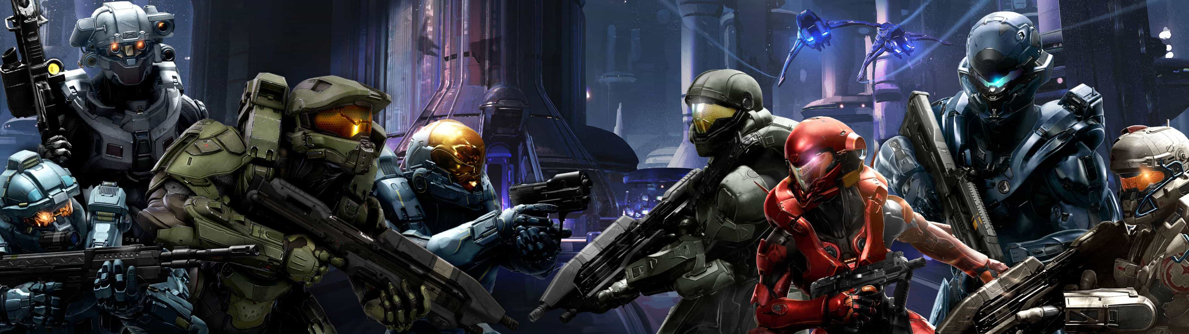 Master Chief casco Halo, 3840x1080 21:9, Ultrawide