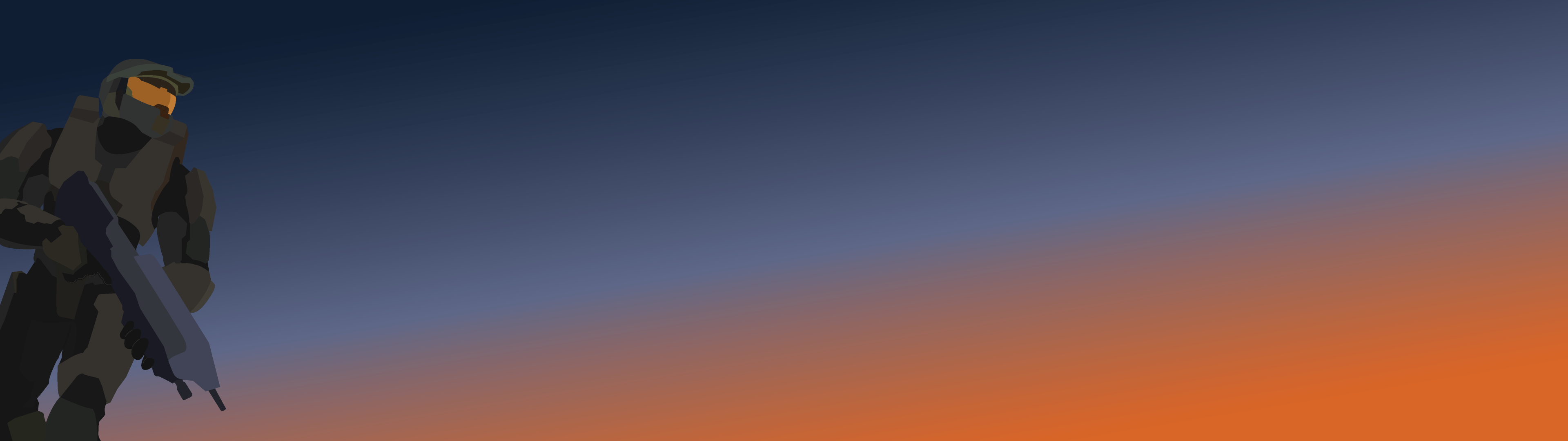 Halo città volante astronavi, 2133x600 Ultrawide, Dual Monitor