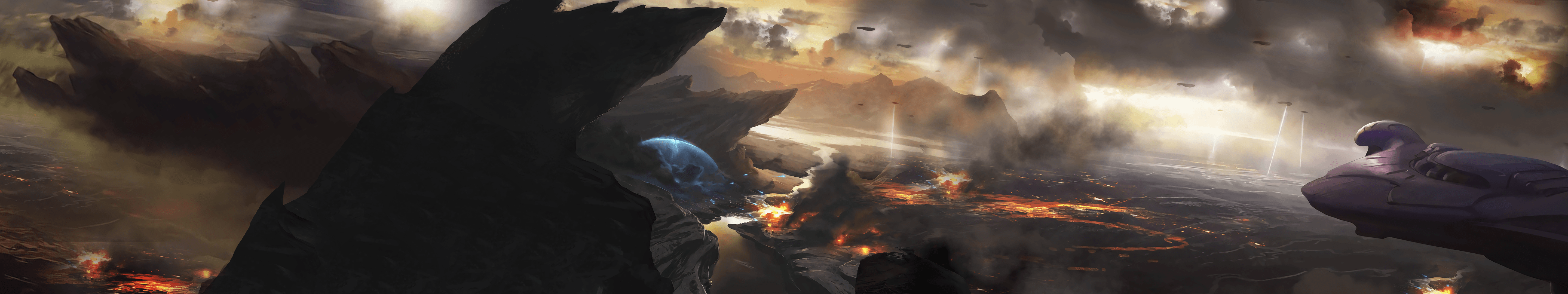 Halo Reach personaggi Noble Team, 3840x1080 21:9, Smart TV 4K