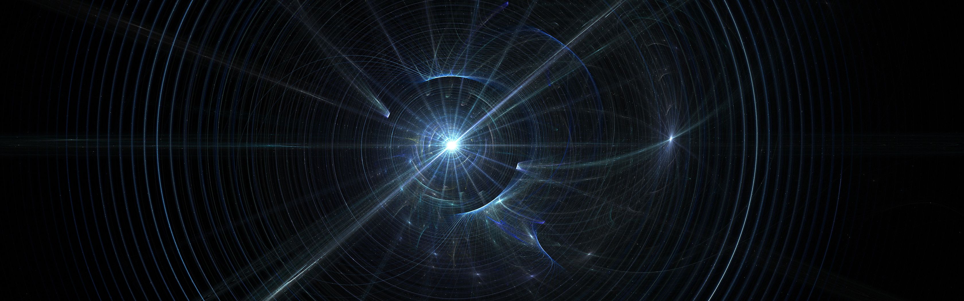 Halo pianeti spazio verde, 3840x1080 Ultrawide, Dual Monitor