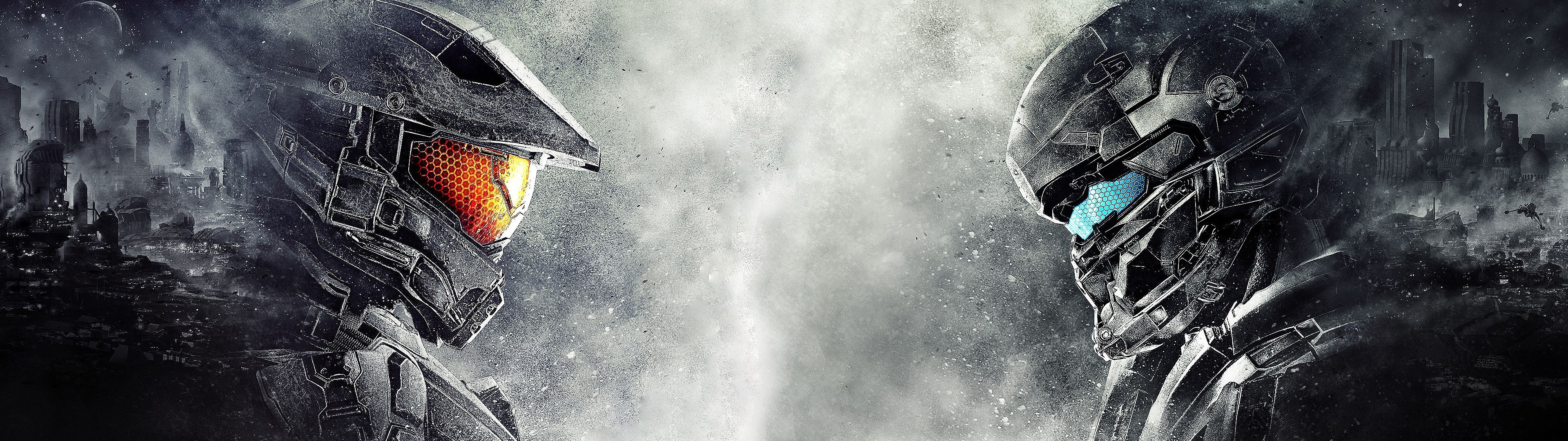 Halo Master Chief Spartan soldati, sparatutto FPS, 3840x1080 21:9, Ultrawide