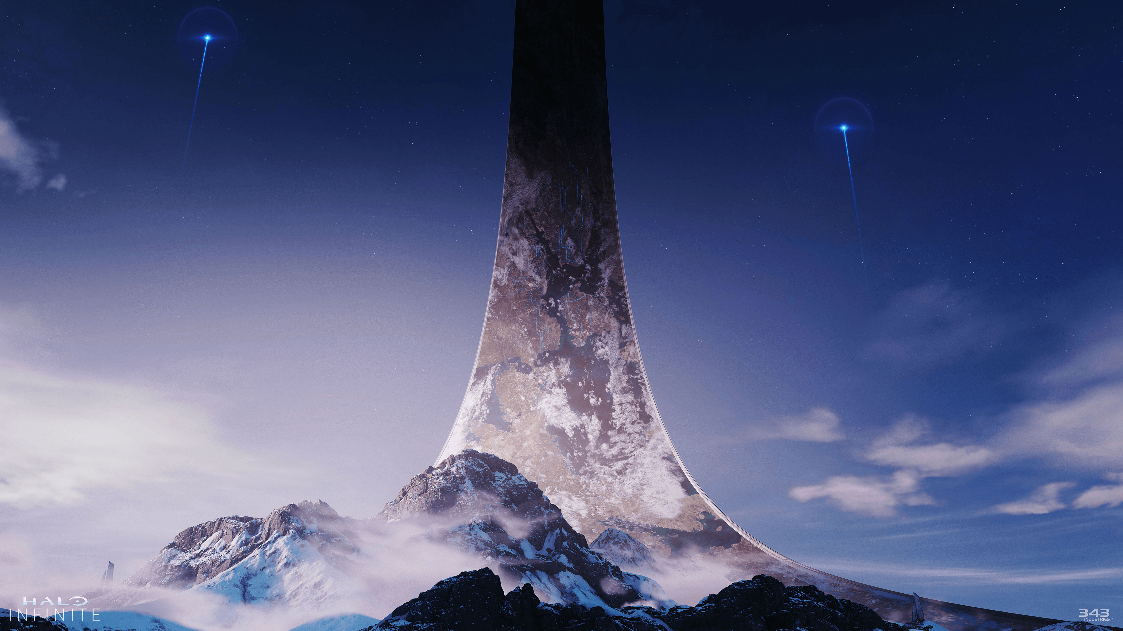 Halo Infinite torre anello alieno, 3840x2160 Ultra HD, Monitor 4K