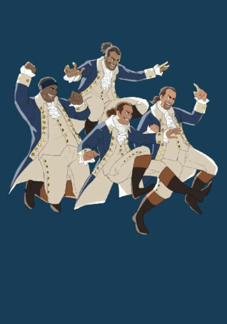Personaggi Hamilton musical illustrati, 755x1079 Verticale, Mobile