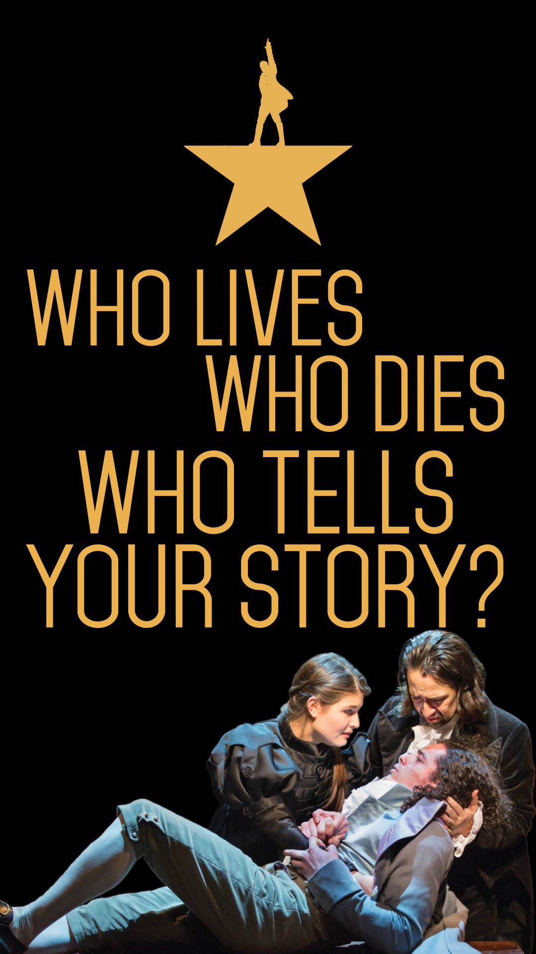Poster musical Hamilton scena drammatica, 1079x1920 Full HD Verticale, iPhone