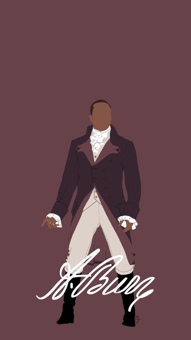 Personaggio Hamilton musical stilizzato, 670x1191 Verticale, Mobile
