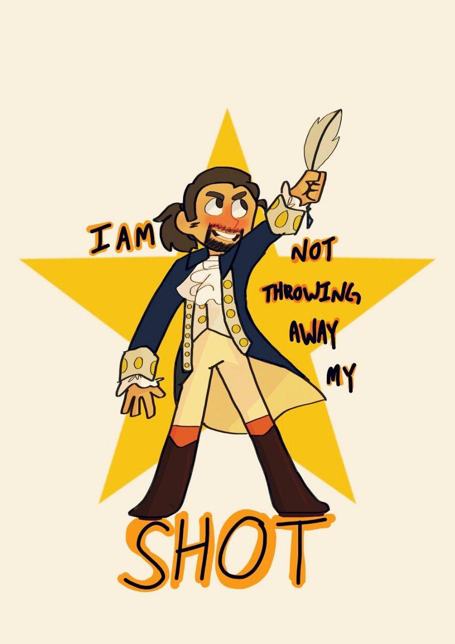 Alexander Hamilton illustrazione stella gialla, 905x1280 Full HD Verticale, Smartphone