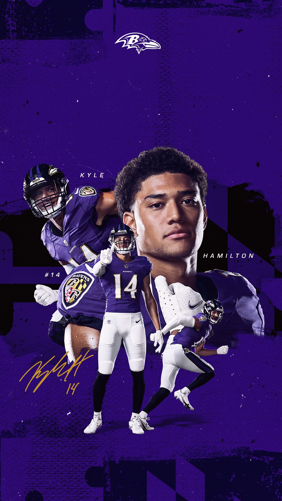 Kyle Hamilton Baltimore Ravens, 1080x1920 Full HD Verticale, iPhone