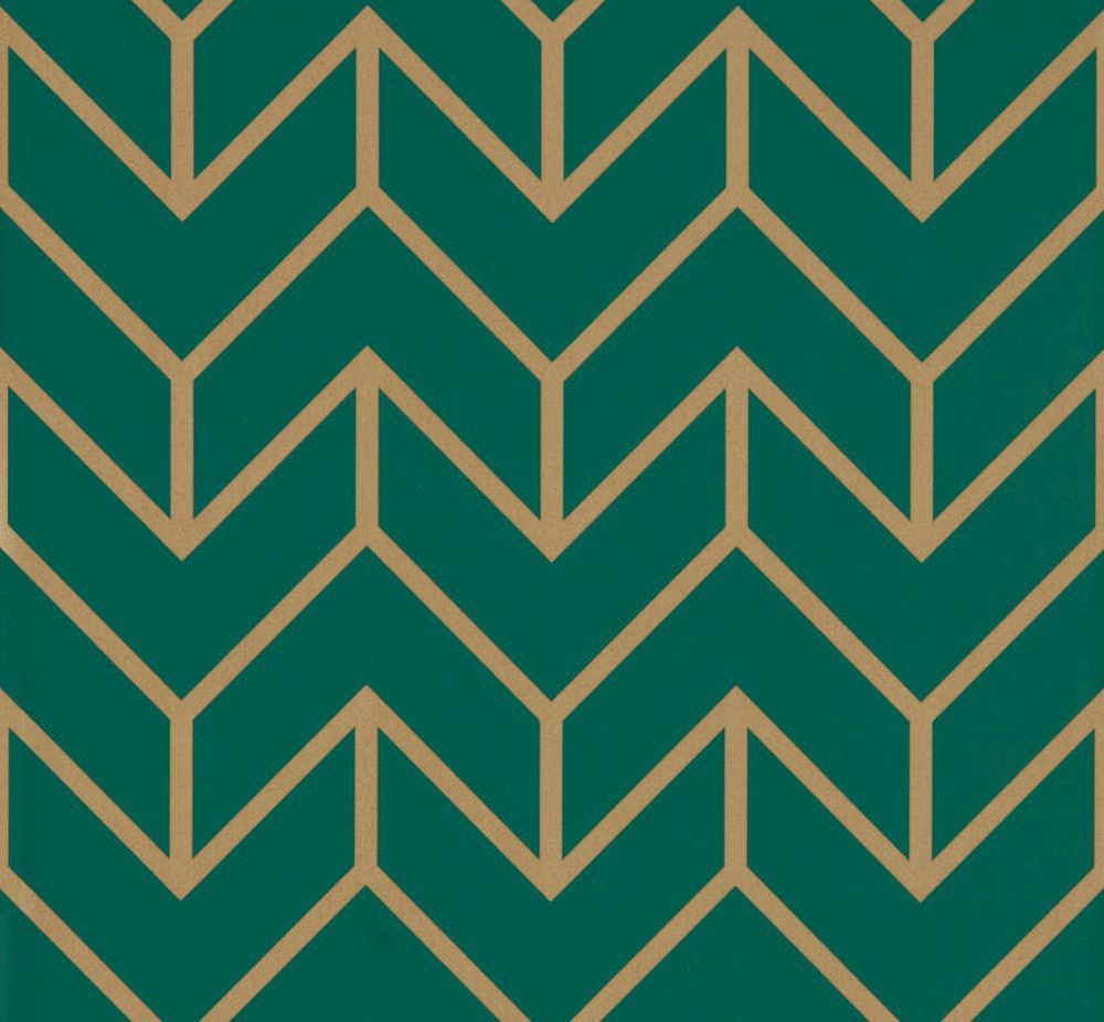 Motivo chevron verde oro, 1000x926 HD, Laptop