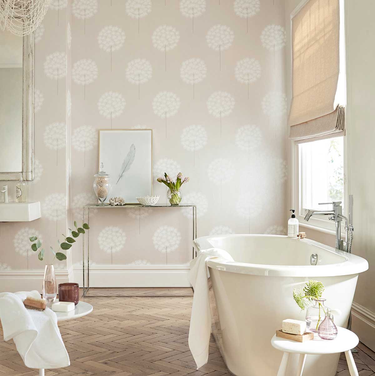 Bagno con vasca e carta parete, 1200x1201 Full HD Verticale, Smartphone