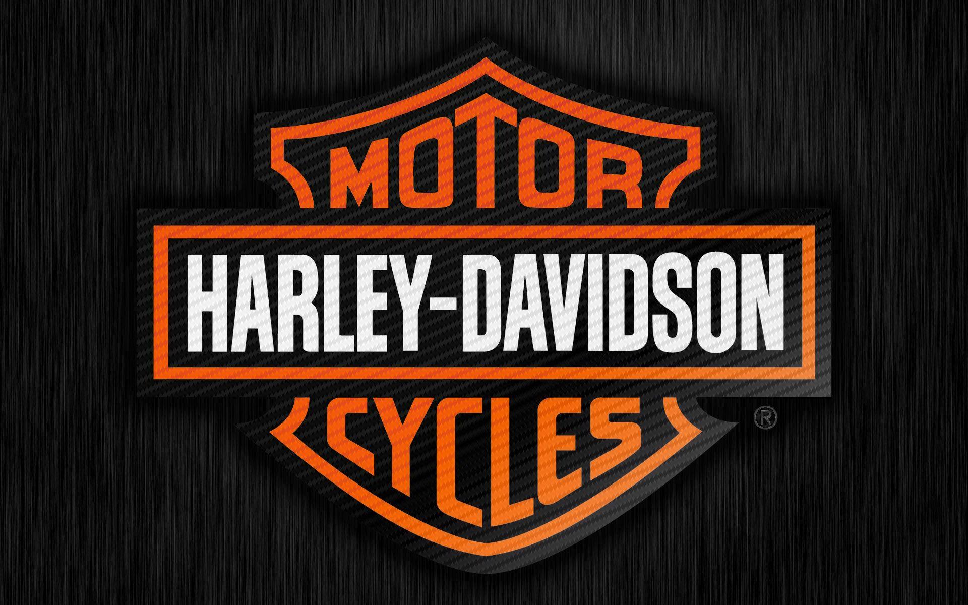 Logo Harley-Davidson arancione nero, 1920x1200 WUXGA, iMac