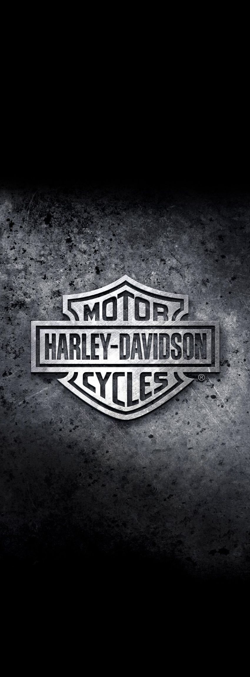 Logo Harley-Davidson metallico, 850x2300 Full HD Verticale, Smartphone