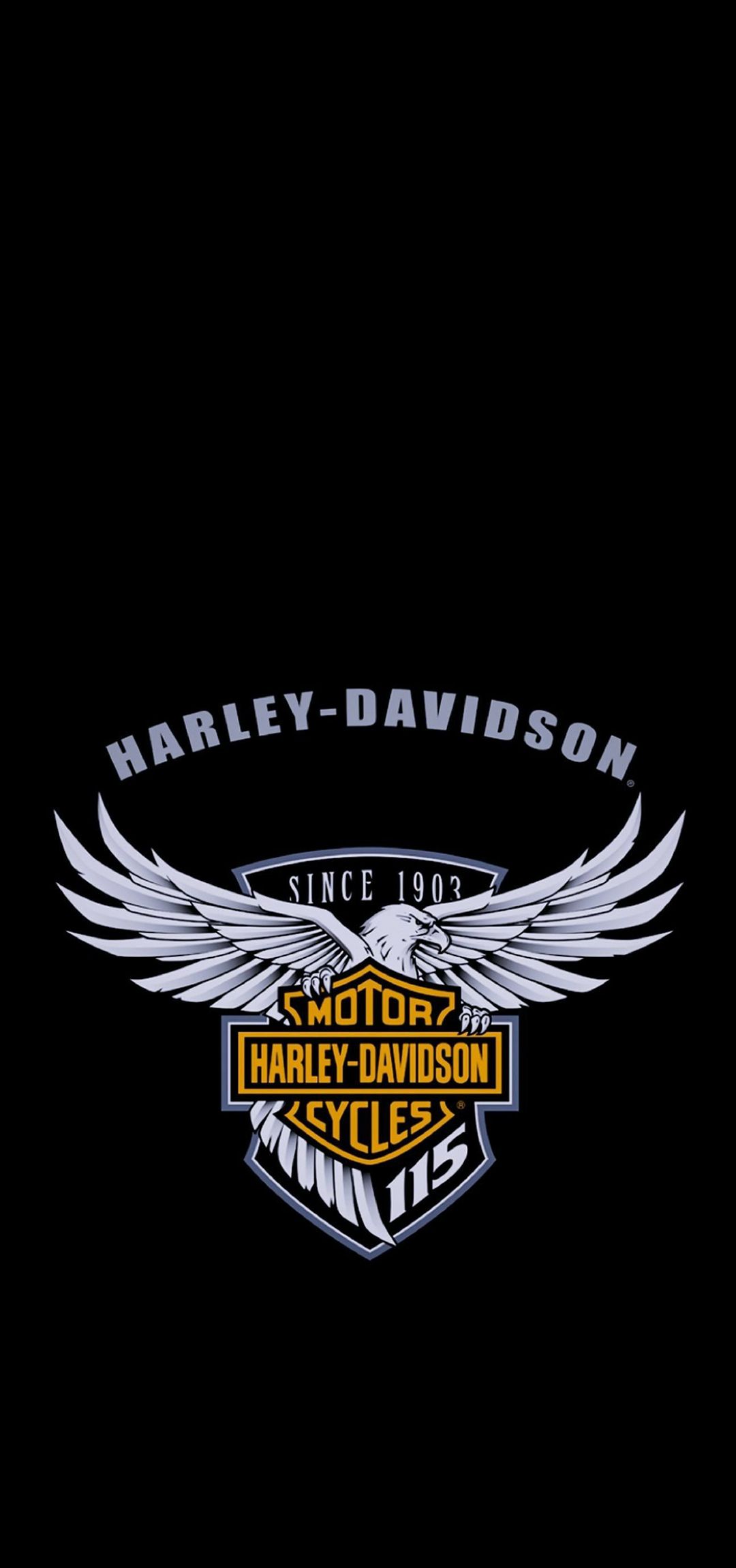 Logo Harley-Davidson aquila, 1080x2300 Full HD Verticale, iPhone