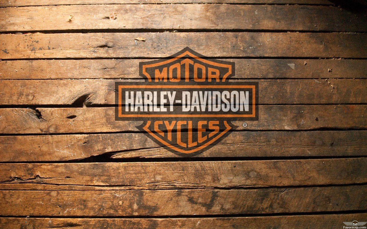 Logo Harley Davidson su legno, 1280x800 HD, ROG Asus Laptop