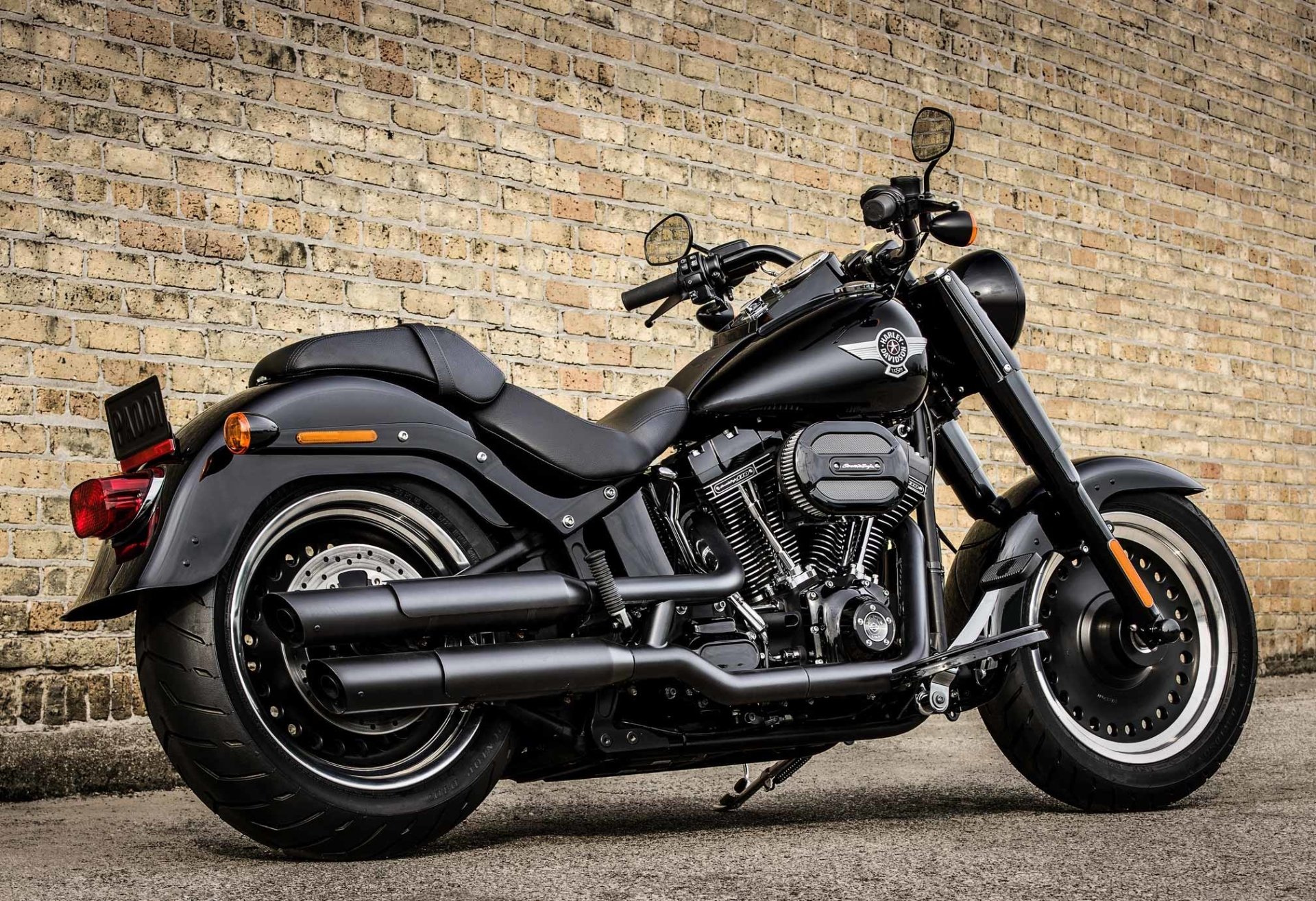 Harley Davidson Fat Boy nera, 1920x1314 Full HD+ WUXGA, PC