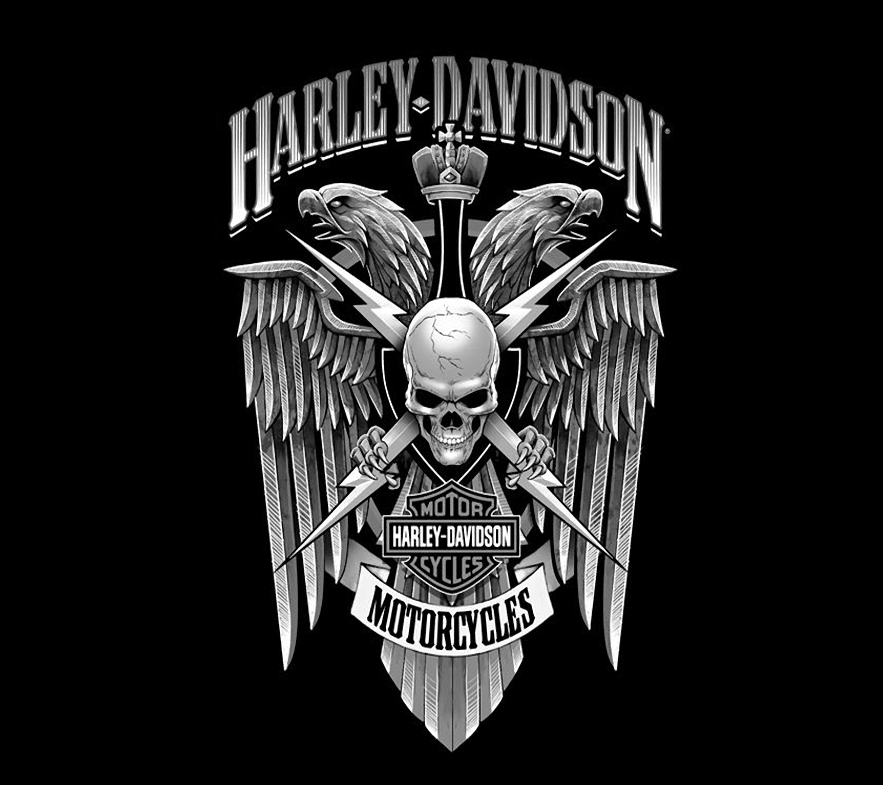 Logo teschio Harley Davidson, 2880x2560 WQXGA, Laptop