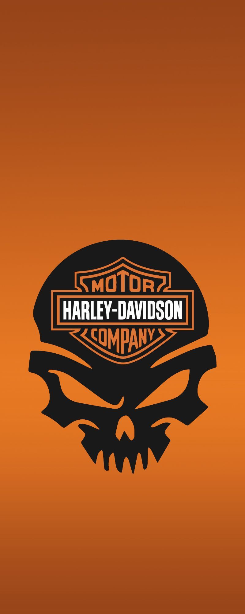 Teschio logo Harley-Davidson, 800x2000 Verticale, Telefono