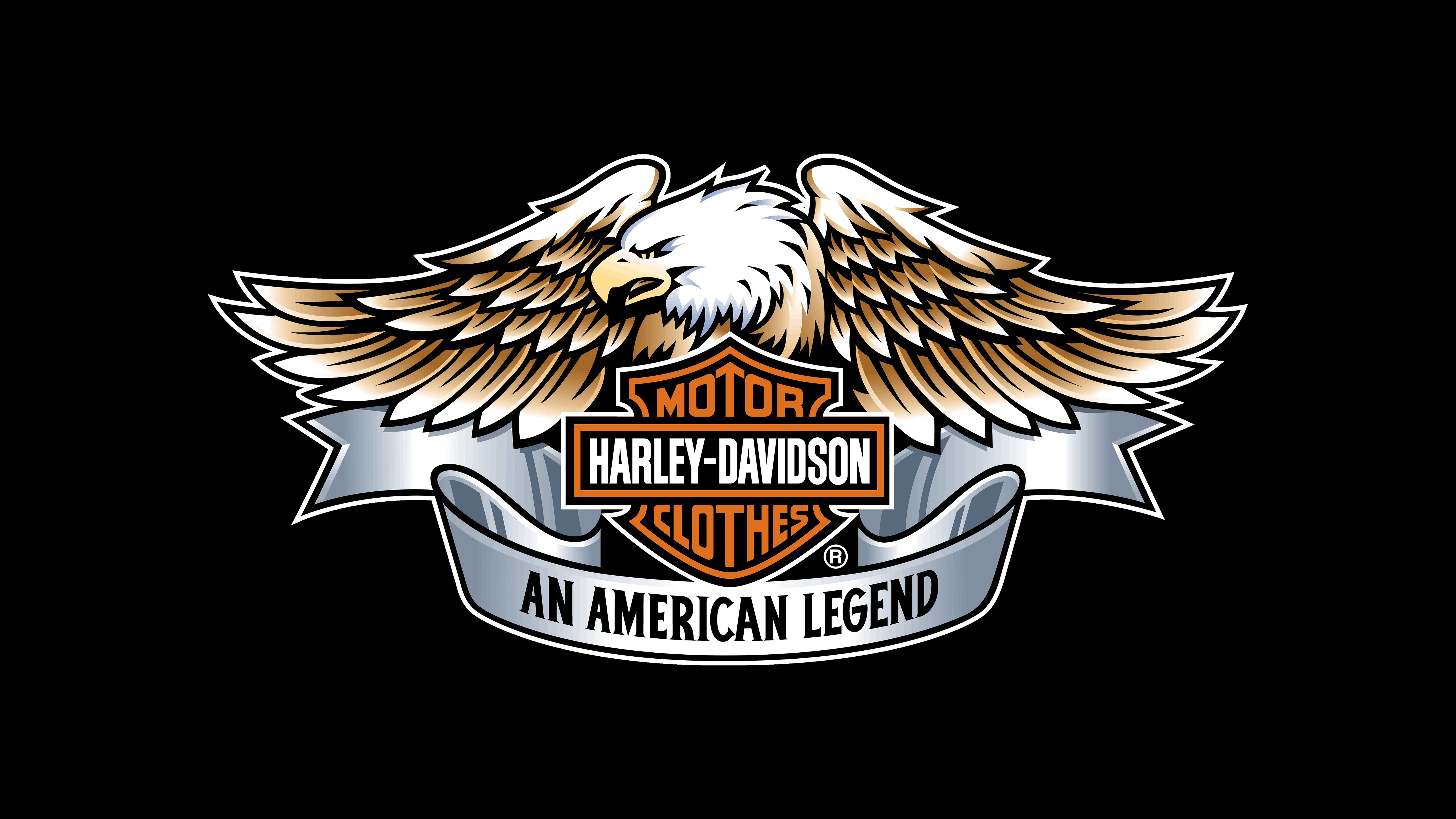 Logo Harley Davidson aquila, 5120x2880 4K Ultra HD, Monitor 4K