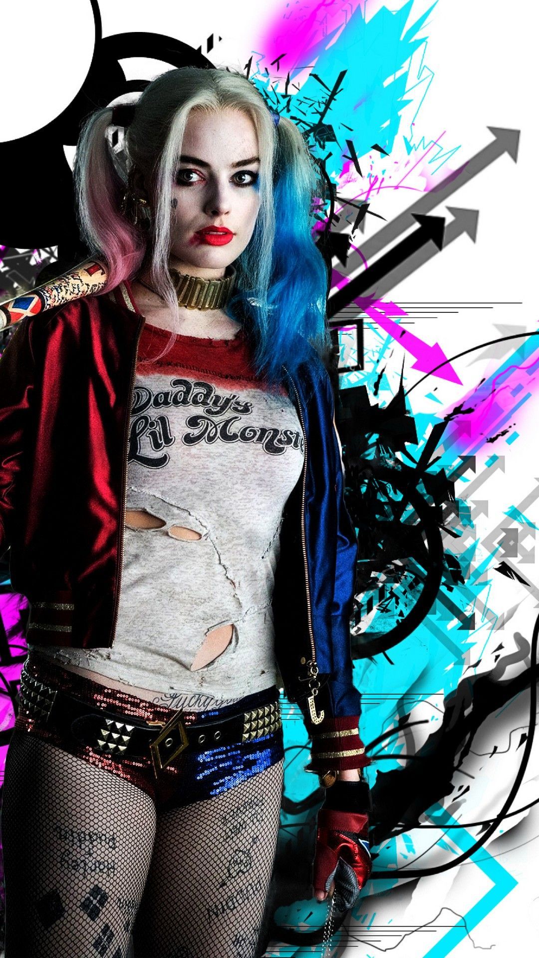 Harley Quinn Suicide Squad, 1080x1920 Verticale, Mobile