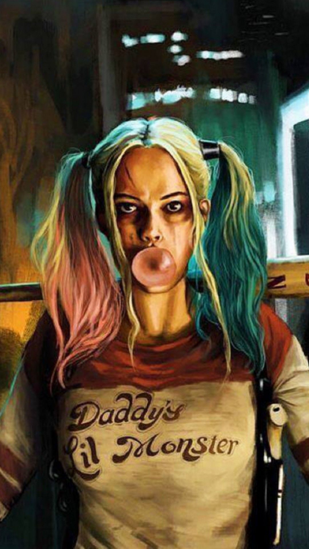 Harley Quinn bolla di gomma, 1080x1920 Verticale, Telefono