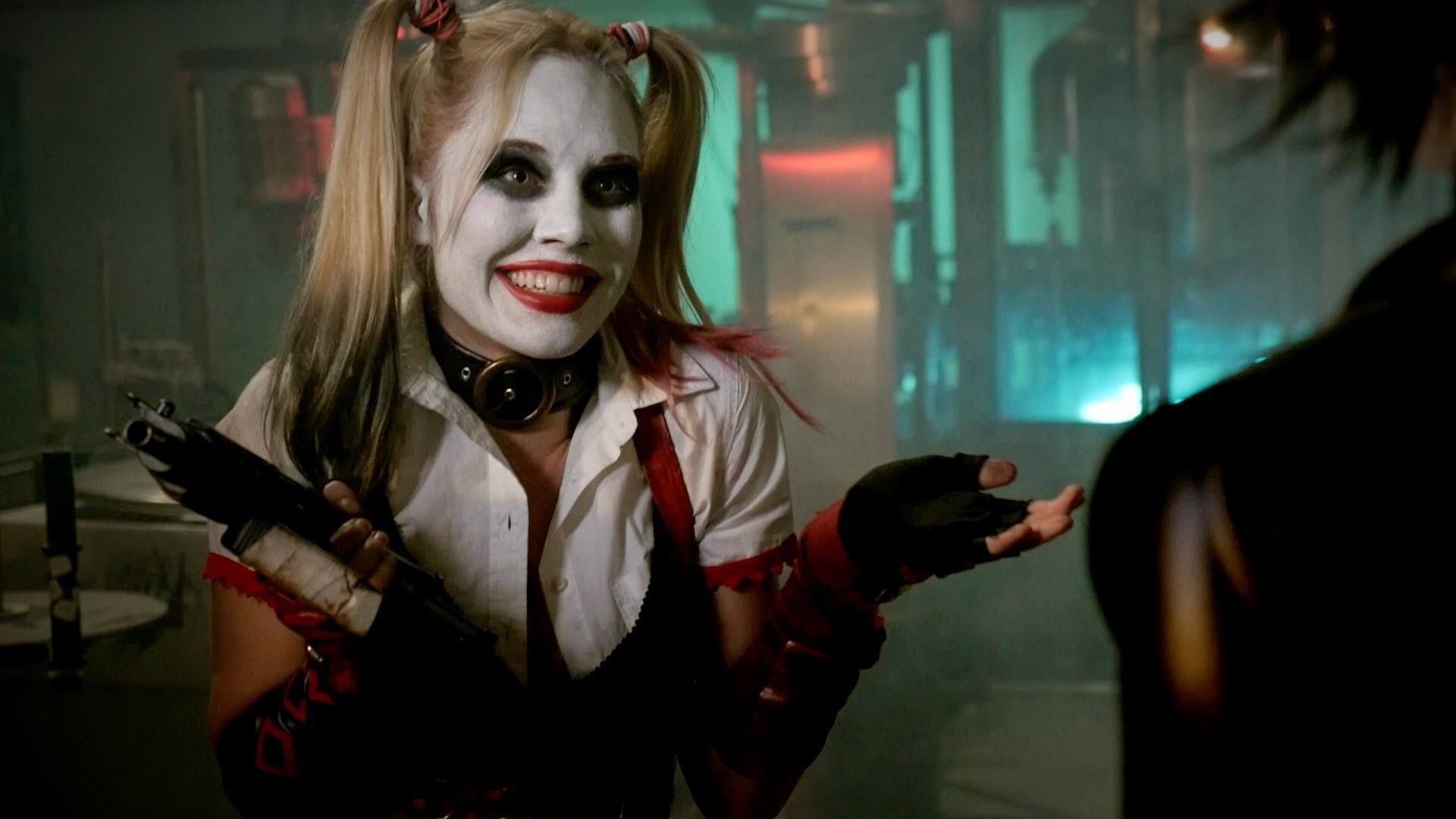 Harley Quinn sorridente pistola, 1920x1080 1080p, PC