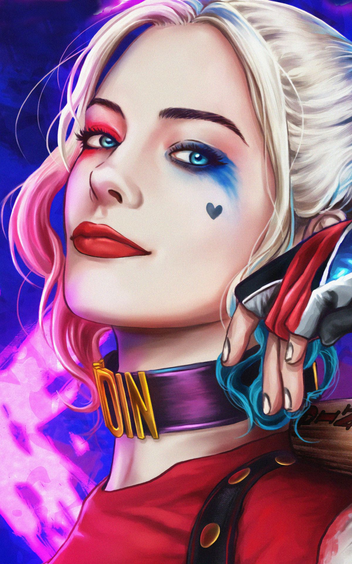 Harley Quinn arte digitale, 1200x1920 Verticale, Xiaomi