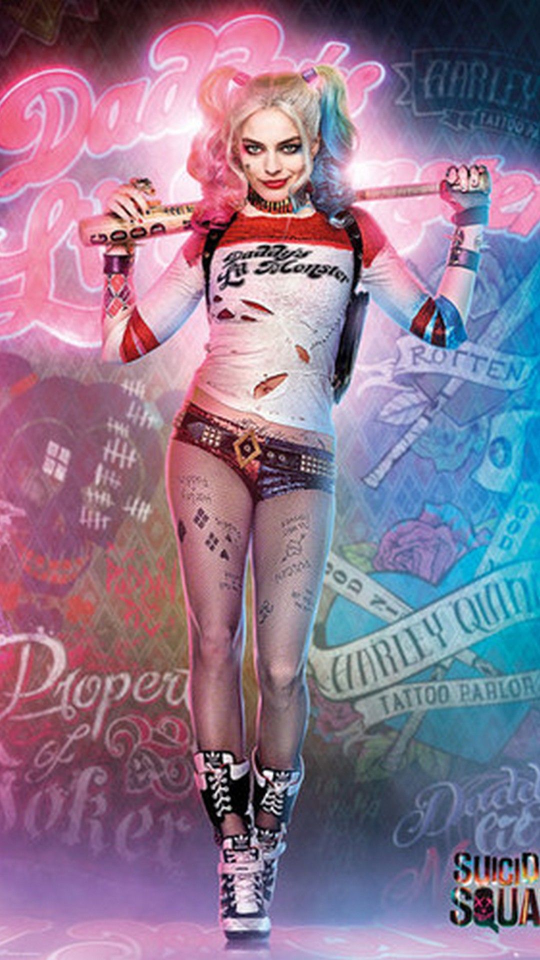 Harley Quinn Suicide Squad, 1080x1920 Full HD Verticale, iPhone