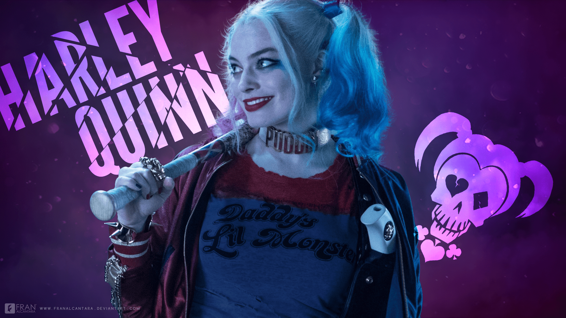 Harley Quinn con mazza da baseball, 1920x1080 1080p, PC Desktop