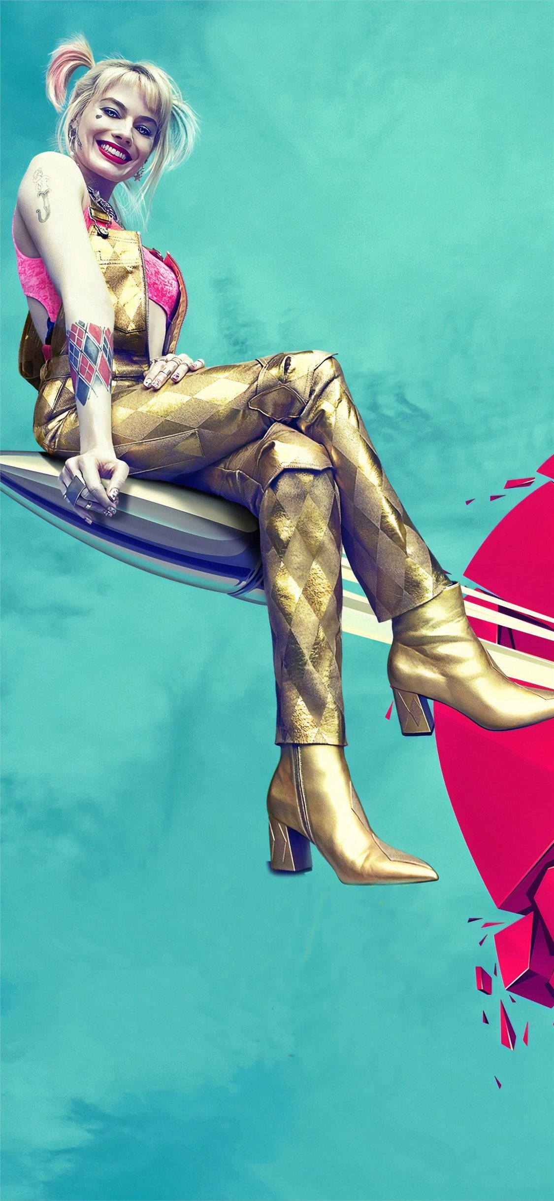 Harley Quinn Birds of Prey, 1125x2436 Verticale, Telefono