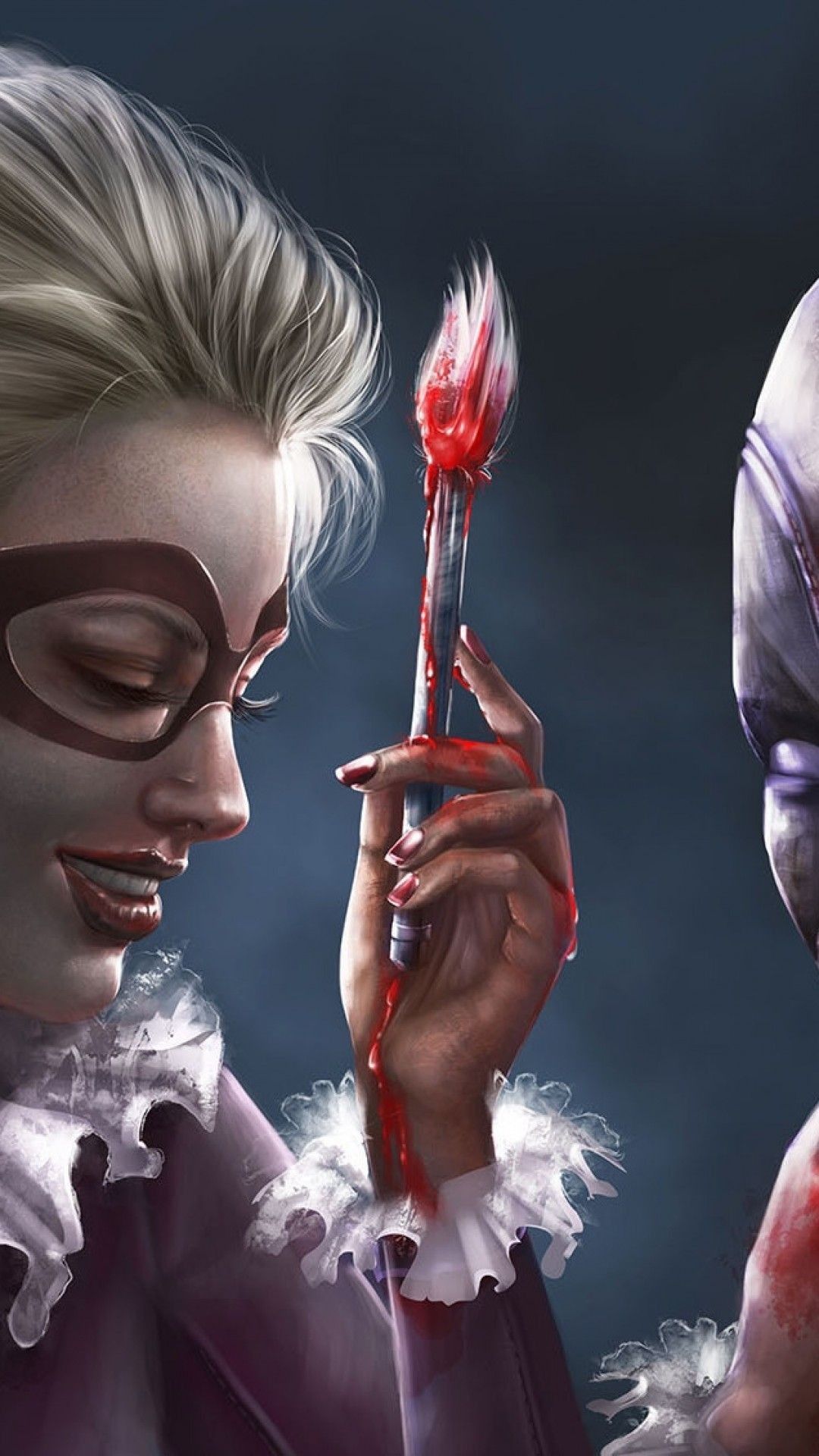 Harley Quinn con freccia insanguinata, 1080x1920 Full HD Verticale, iPhone