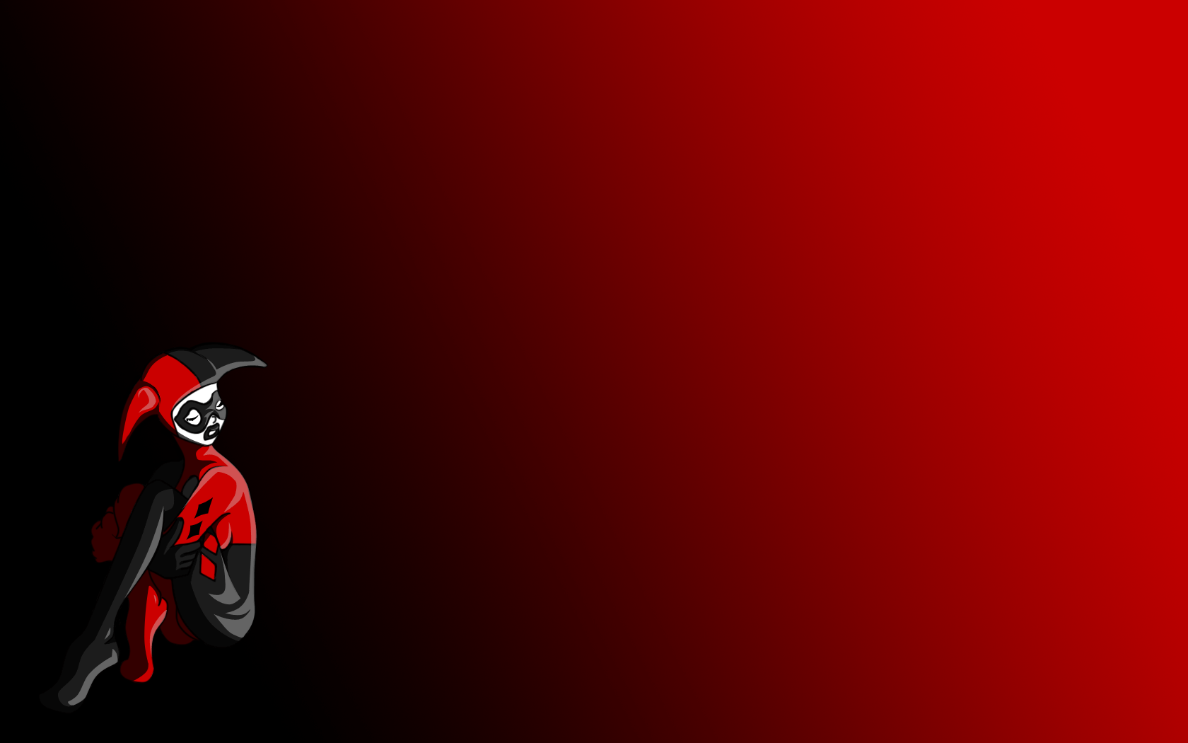 Harley Quinn rosso nero, 1920x1080 Full HD 1080p, Desktop