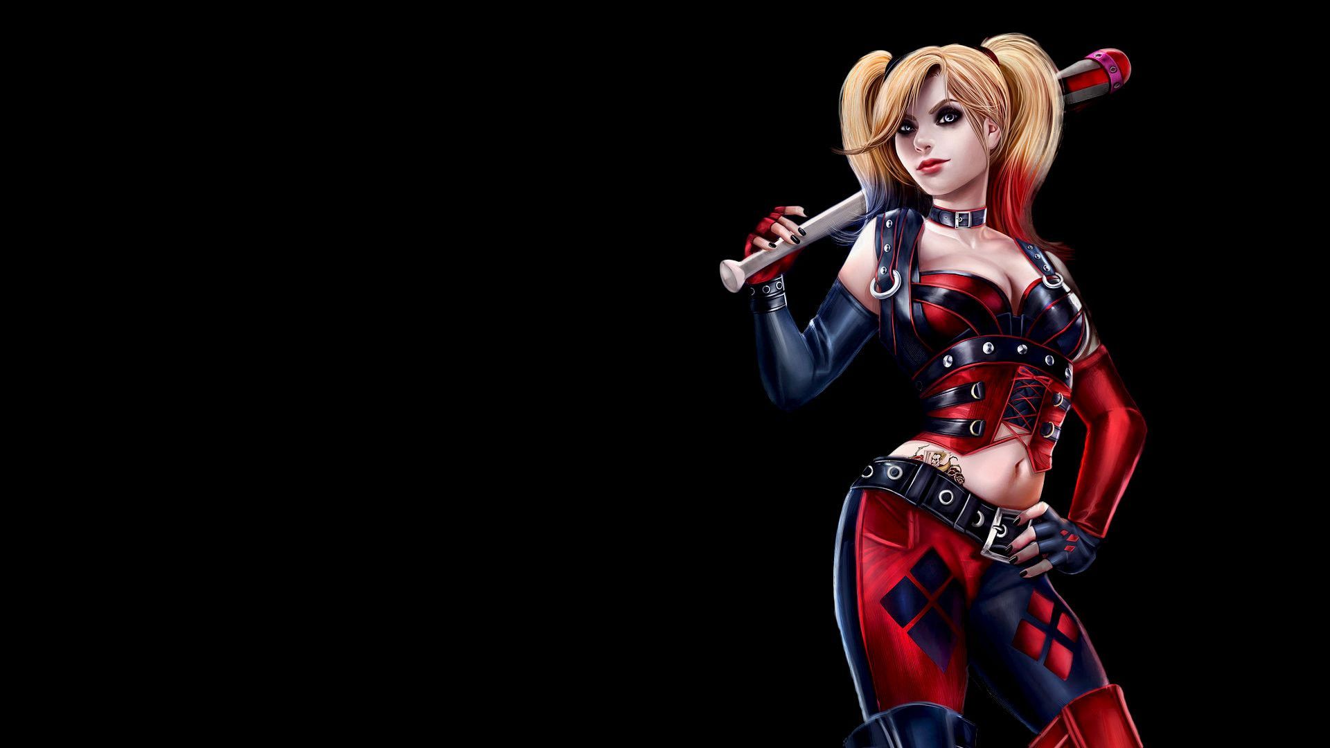 Harley Quinn con mazza, 1920x1080 Full HD, Desktop