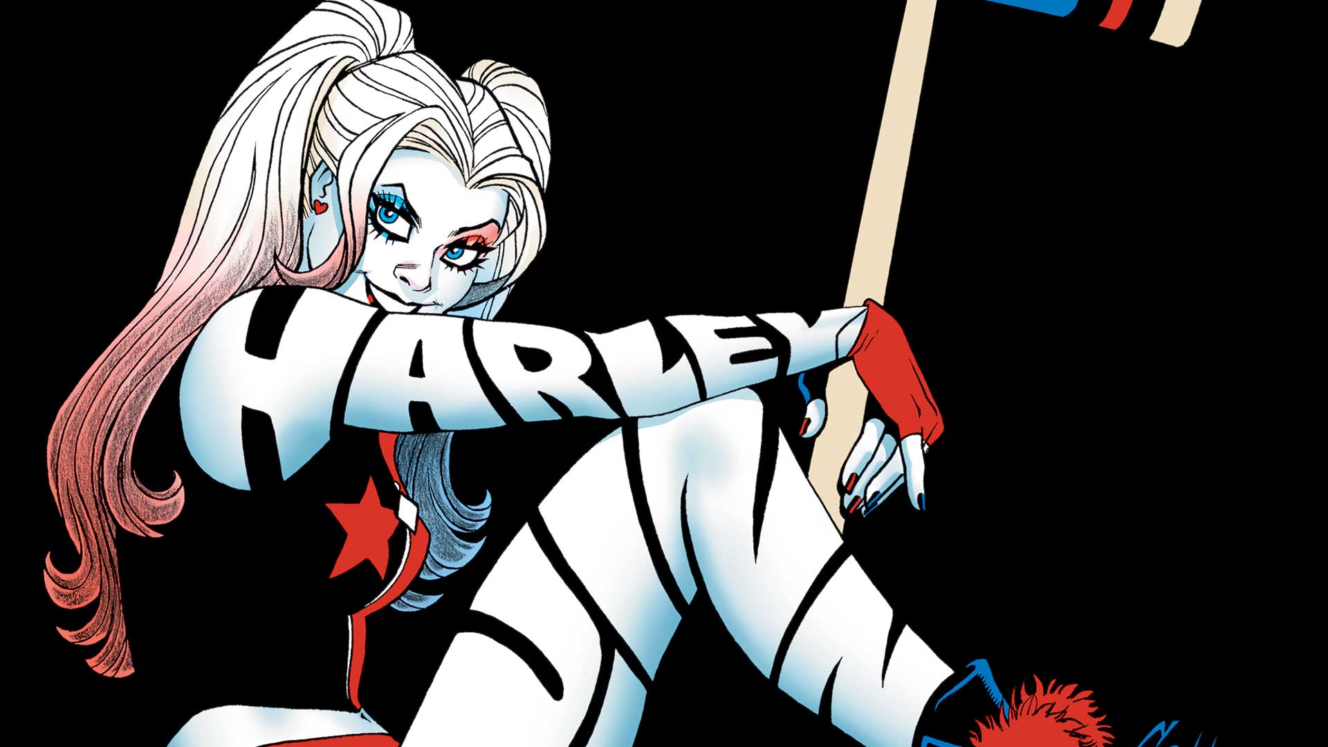 Harley Quinn rosso e nero, 1680x1050 900p, Desktop