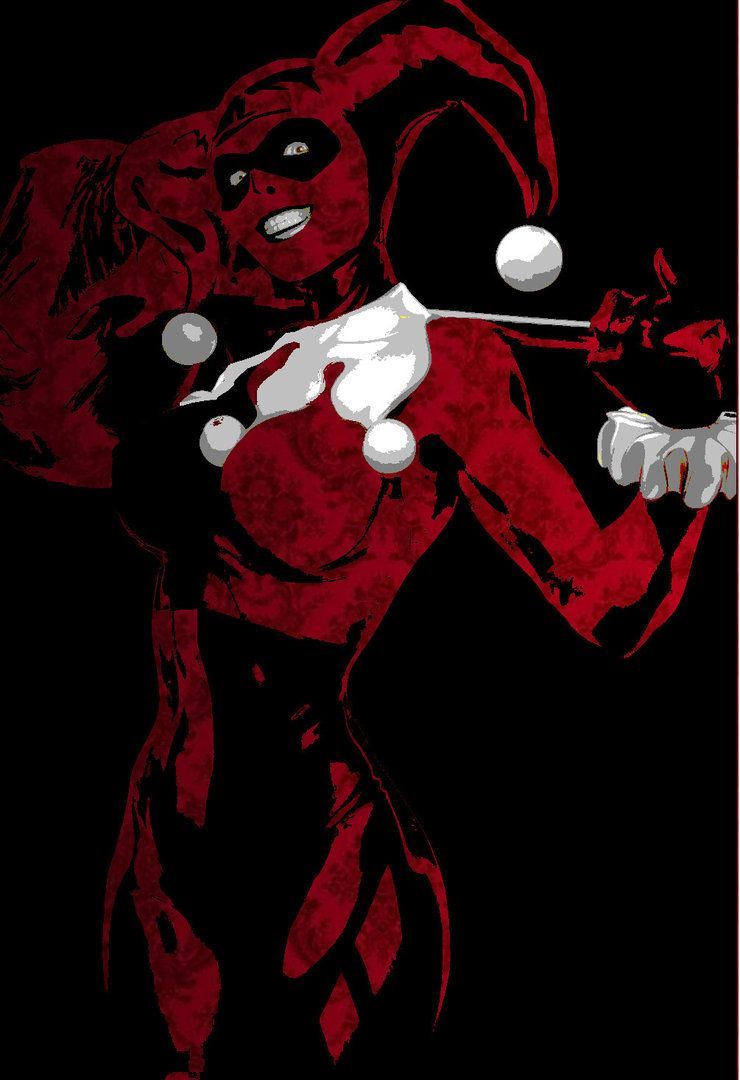 Harley Quinn rossa e nera, 740x1080 Verticale, Xiaomi