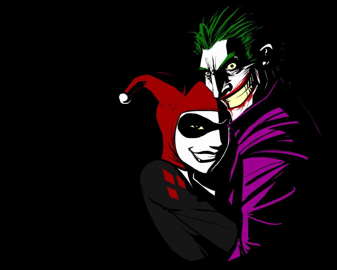 Joker e Harley Quinn, 1280x1024 HD, ROG Asus Laptop