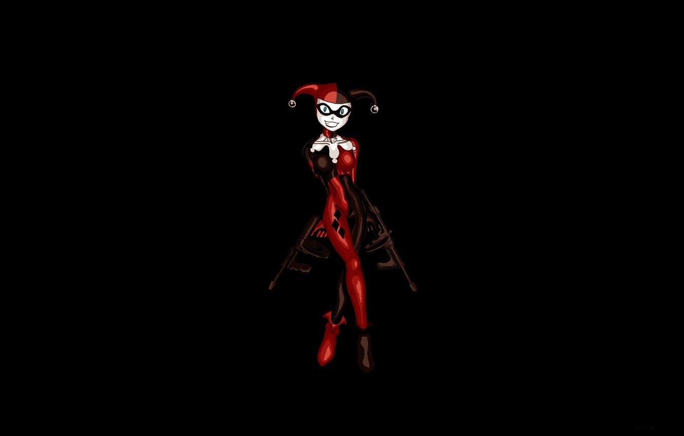 Harley Quinn rosso e nero, 2048x1152 Hi-Res, PC Desktop