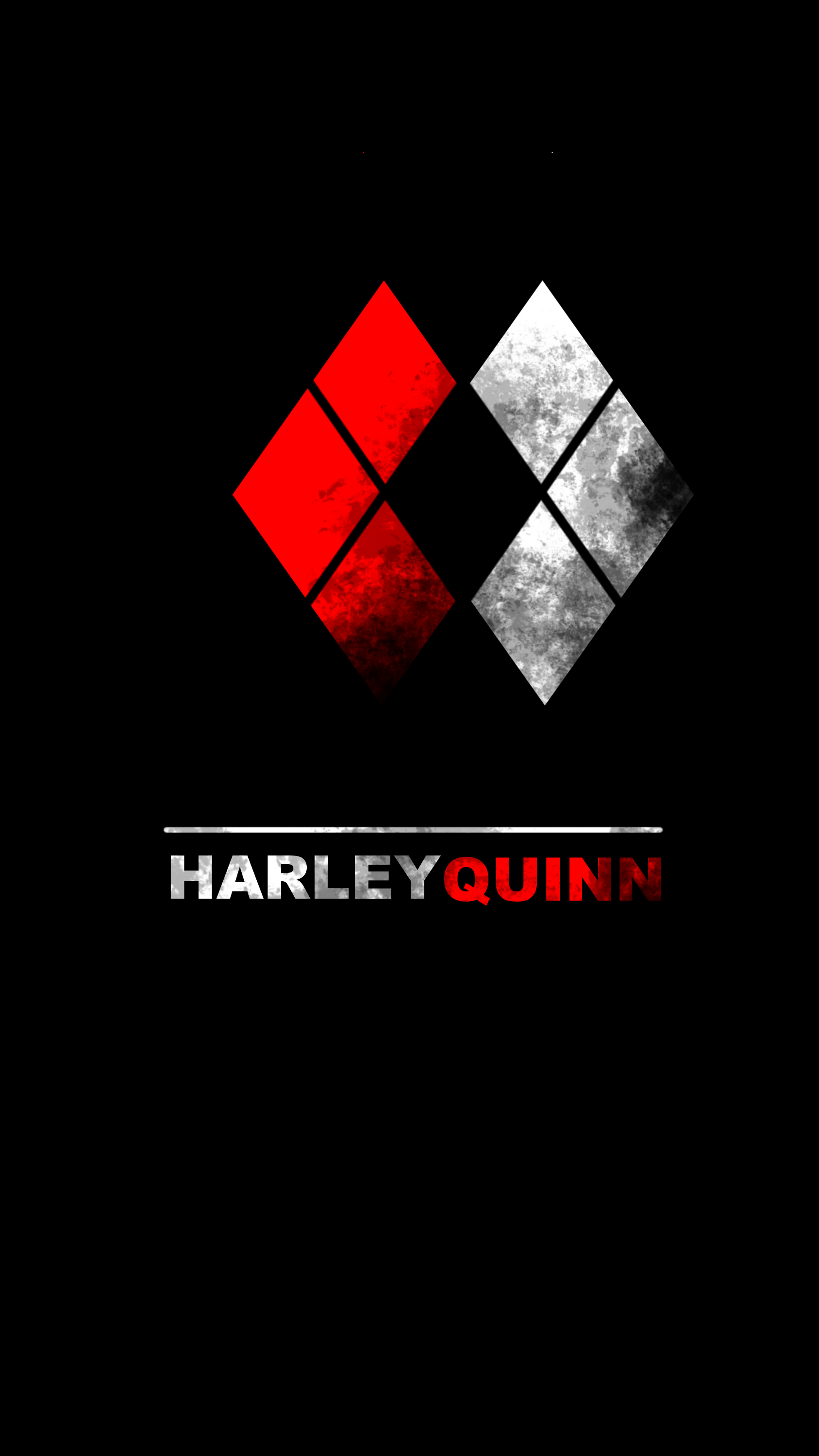 Harley Quinn losanghe rosso nero, DC Comics, 1687x2999 Full HD Verticale, iPhone