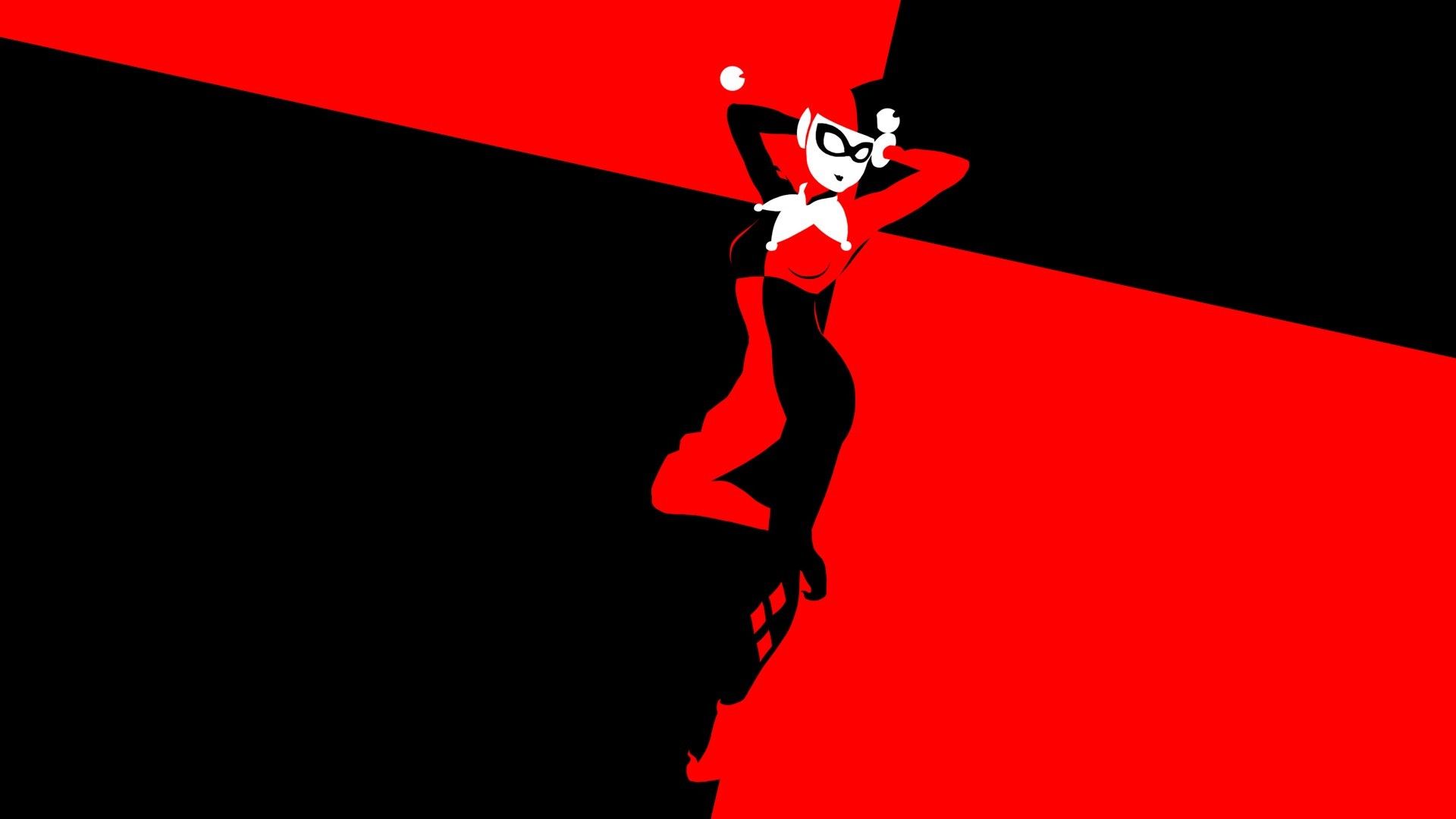 Harley Quinn rosso e nero, 1920x1080 Full HD 1080p, Desktop