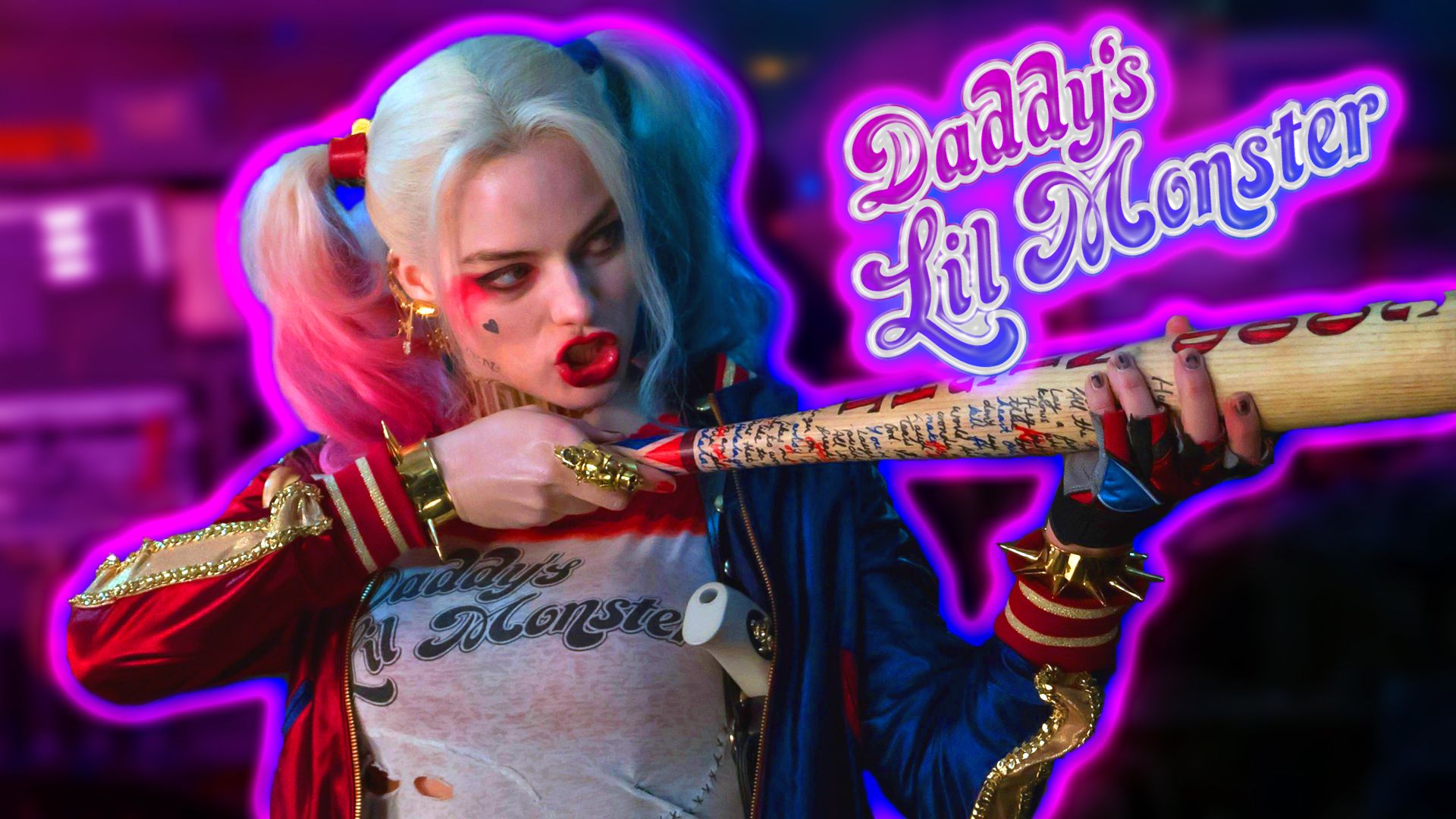 Harley Quinn con mazza da baseball, 1920x1080 Full HD, PC Desktop