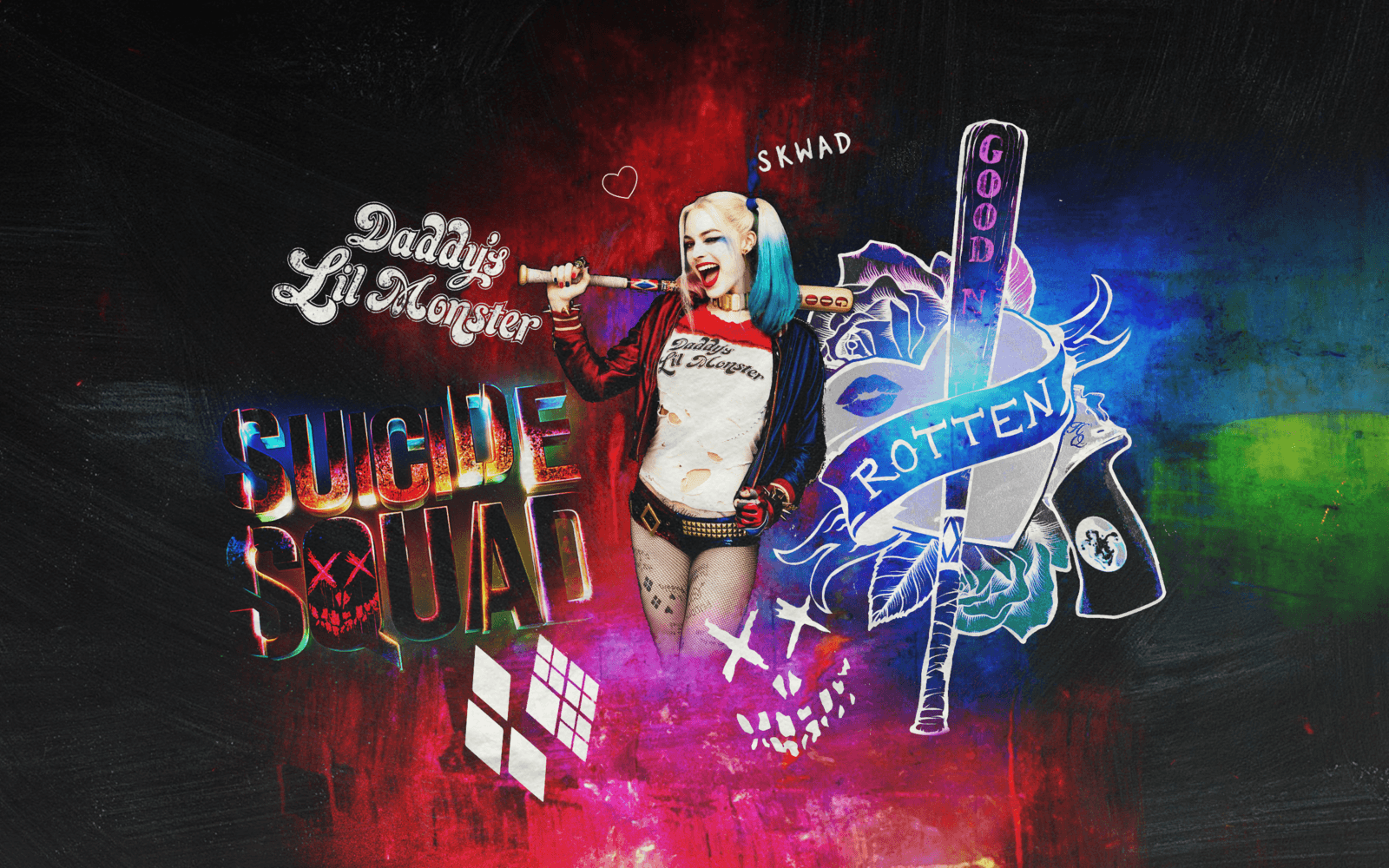 Harley Quinn Suicide Squad, 1600x1000 HD Ready, Laptop