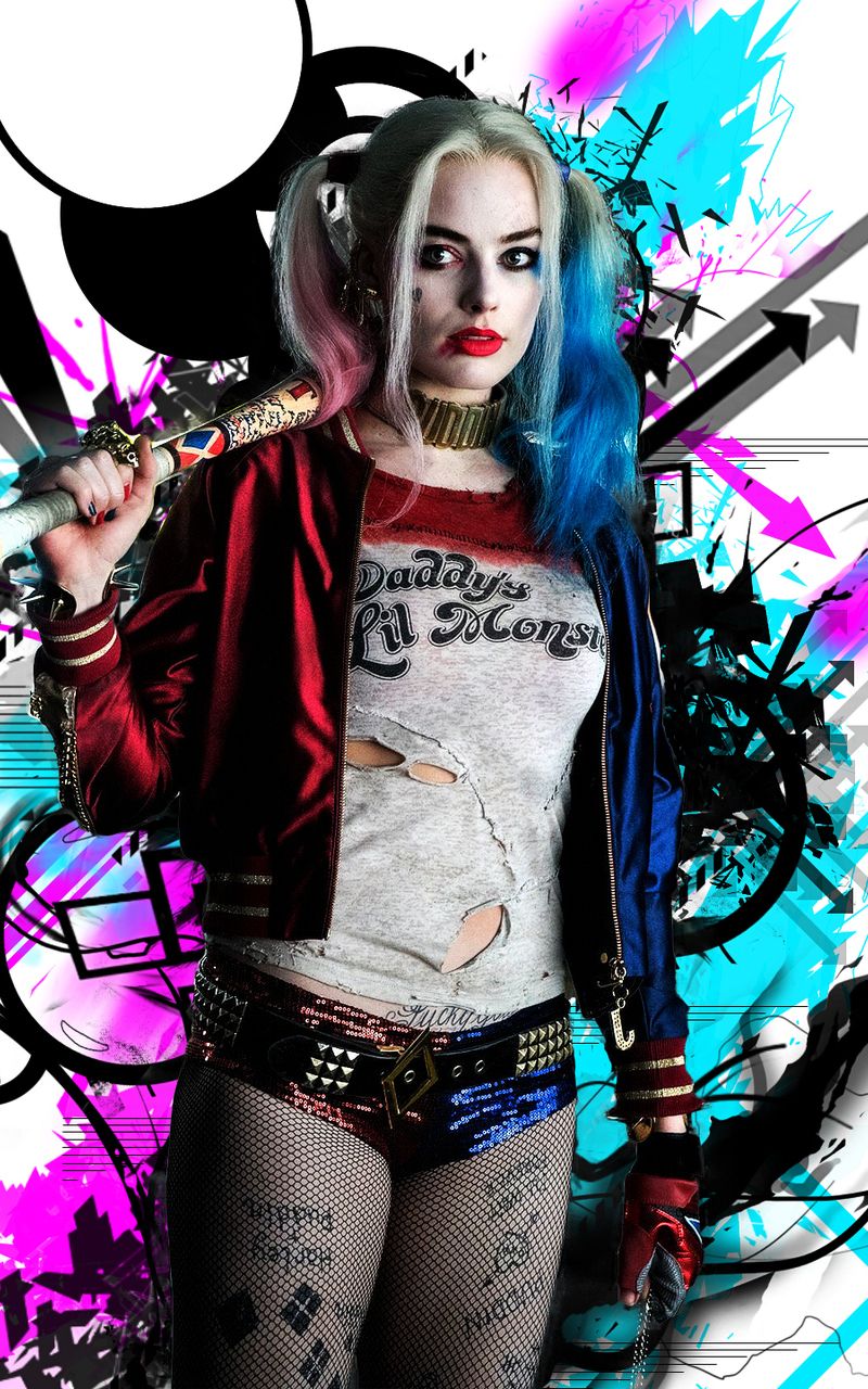 Harley Quinn Suicide Squad, 800x1280 Full HD Verticale, Smartphone