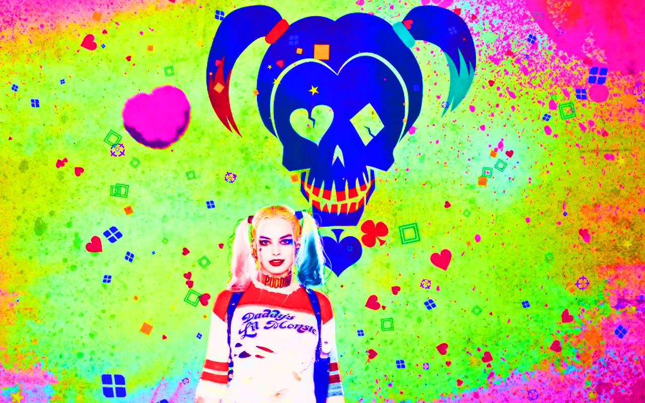 Harley Quinn Suicide Squad colorato, 1280x800 720p, PC