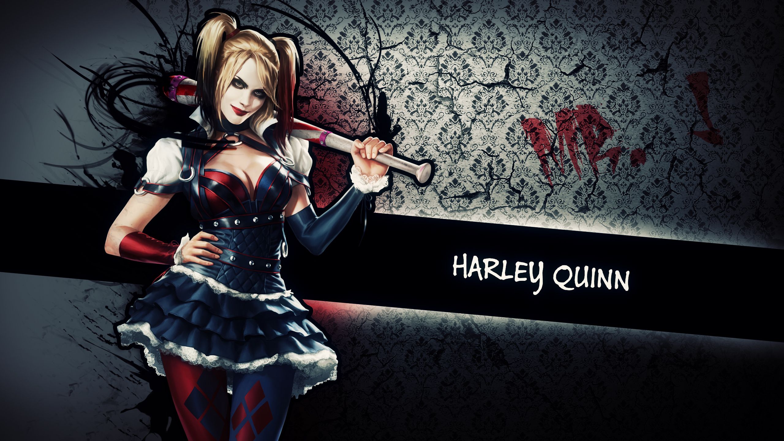 Harley Quinn Arkham Knight, 2560x1440 2K QHD, Monitor Gaming