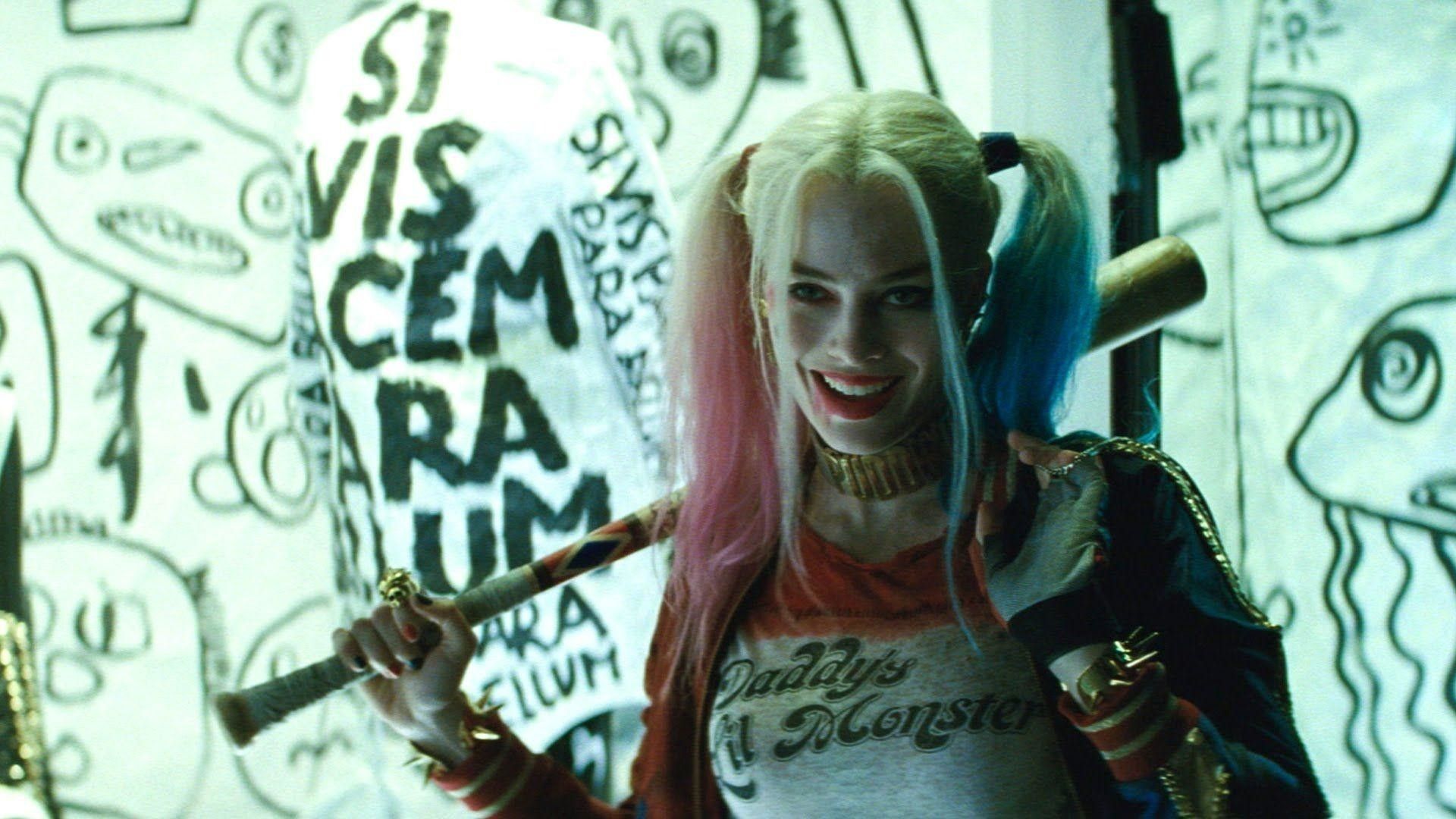 Harley Quinn con mazza da baseball, 1920x1080 1080p, Desktop