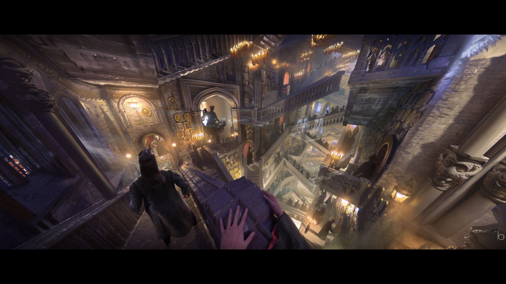 Harry Potter castello Hogwarts personaggi, 1920x1080 Full HD 1080p, Desktop