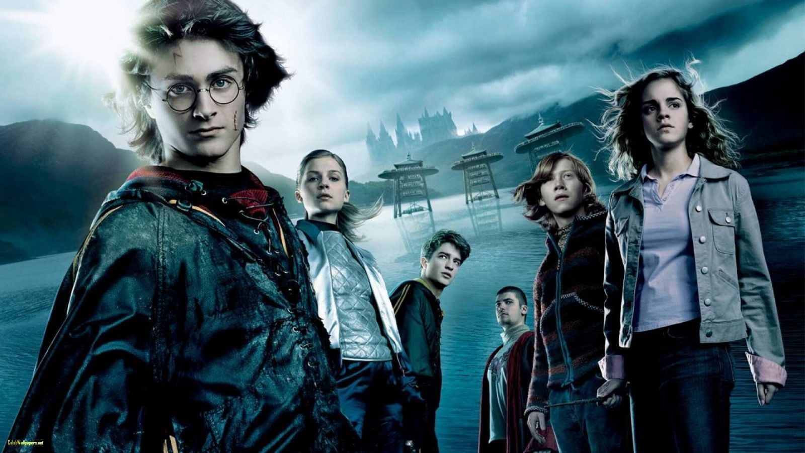 Harry Potter con bacchetta, città, 1920x1080 1080p, Desktop