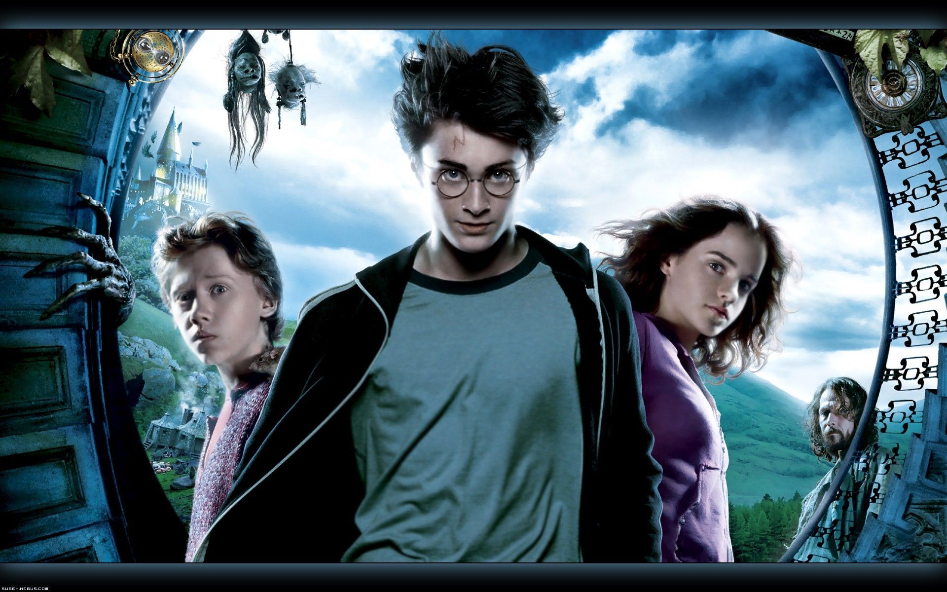 Harry in volo verso Hogwarts, 2560x1440 1440p, Desktop