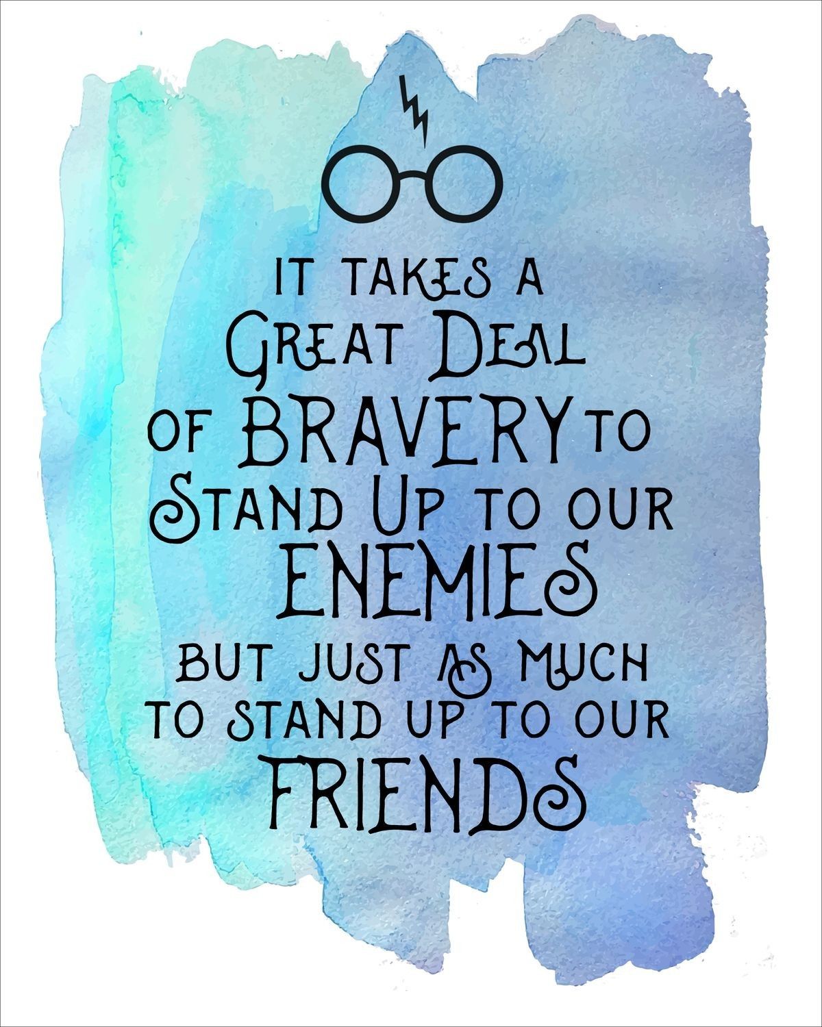 Citazione Harry Potter acquerello blu, J.K. Rowling, 1200x1500 Full HD Verticale, iPhone